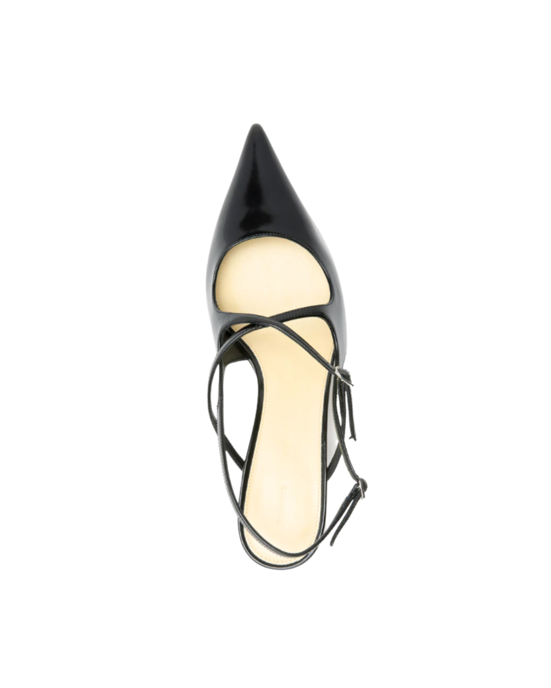 Slash Crossover Slingback Pumps in Spazzolato Leather