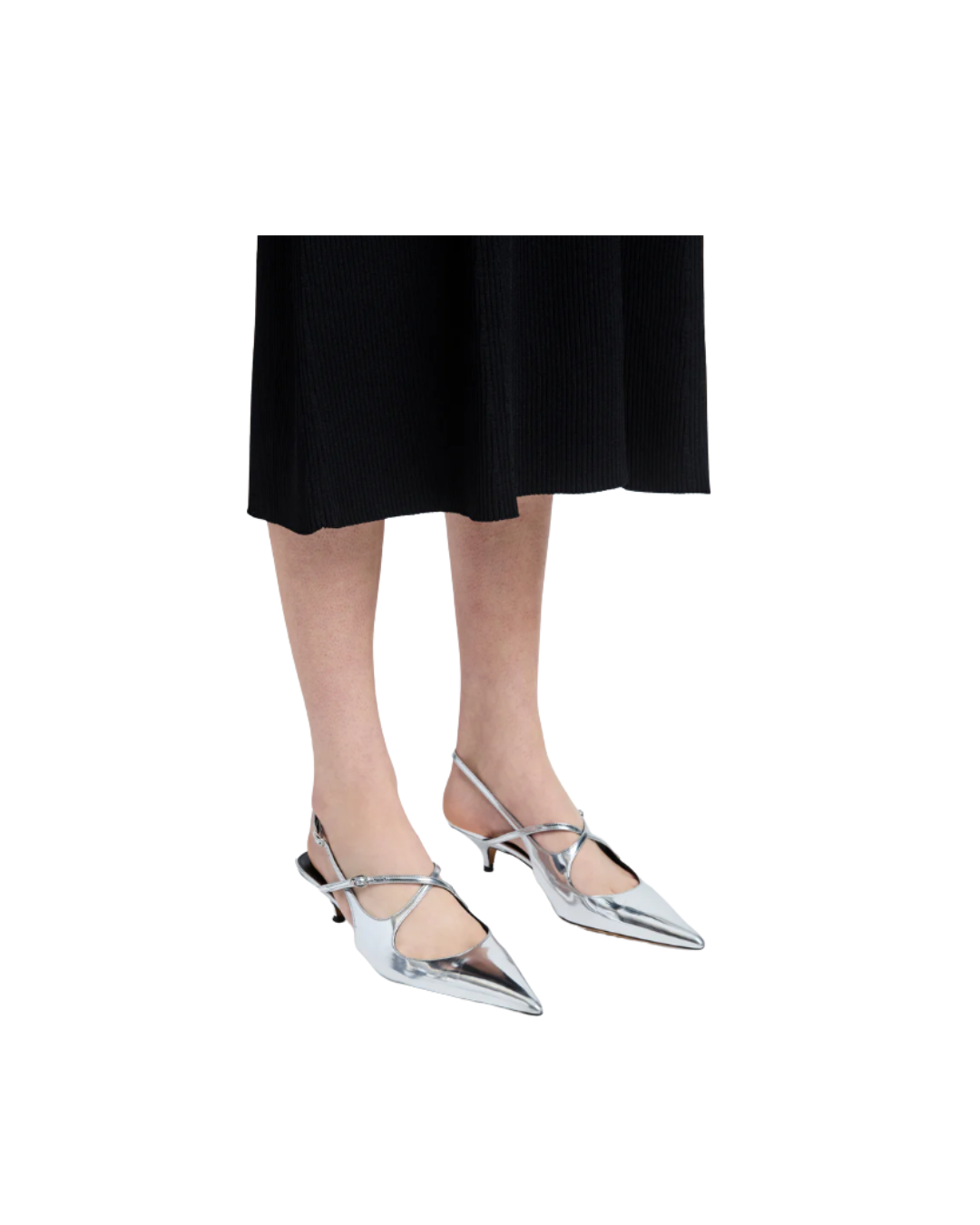 Slash Crossover Slingback Pumps