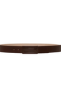 Tonal Jumbo Frame Belt In Dark Brown