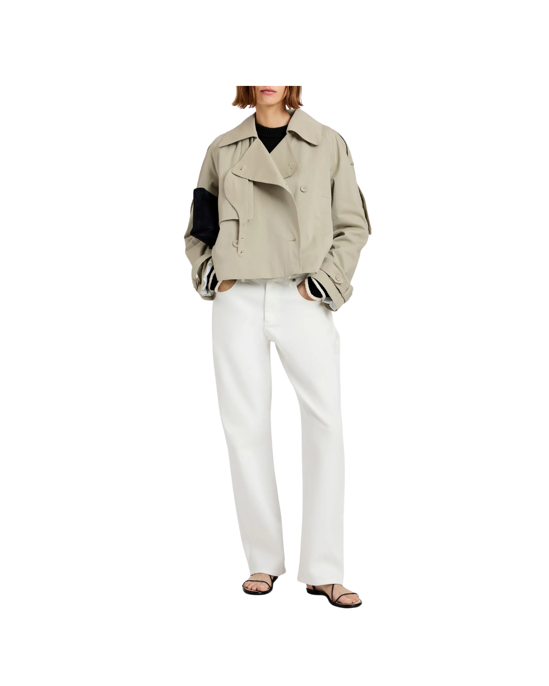 Yasmin Cropped Trench Coat