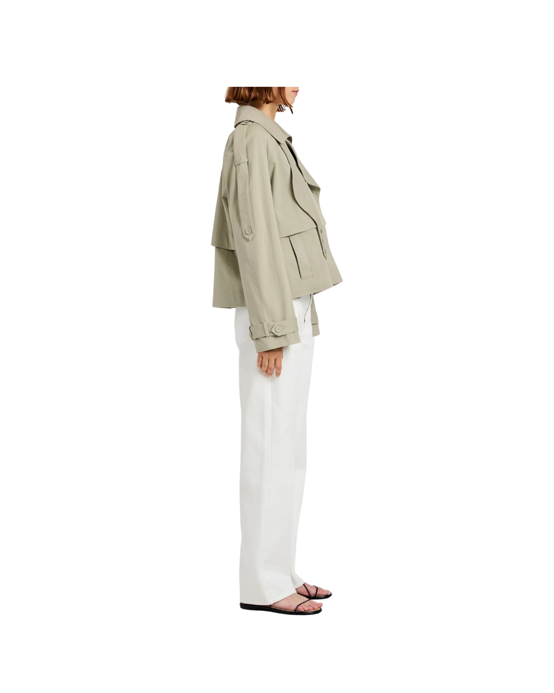 Yasmin Cropped Trench Coat