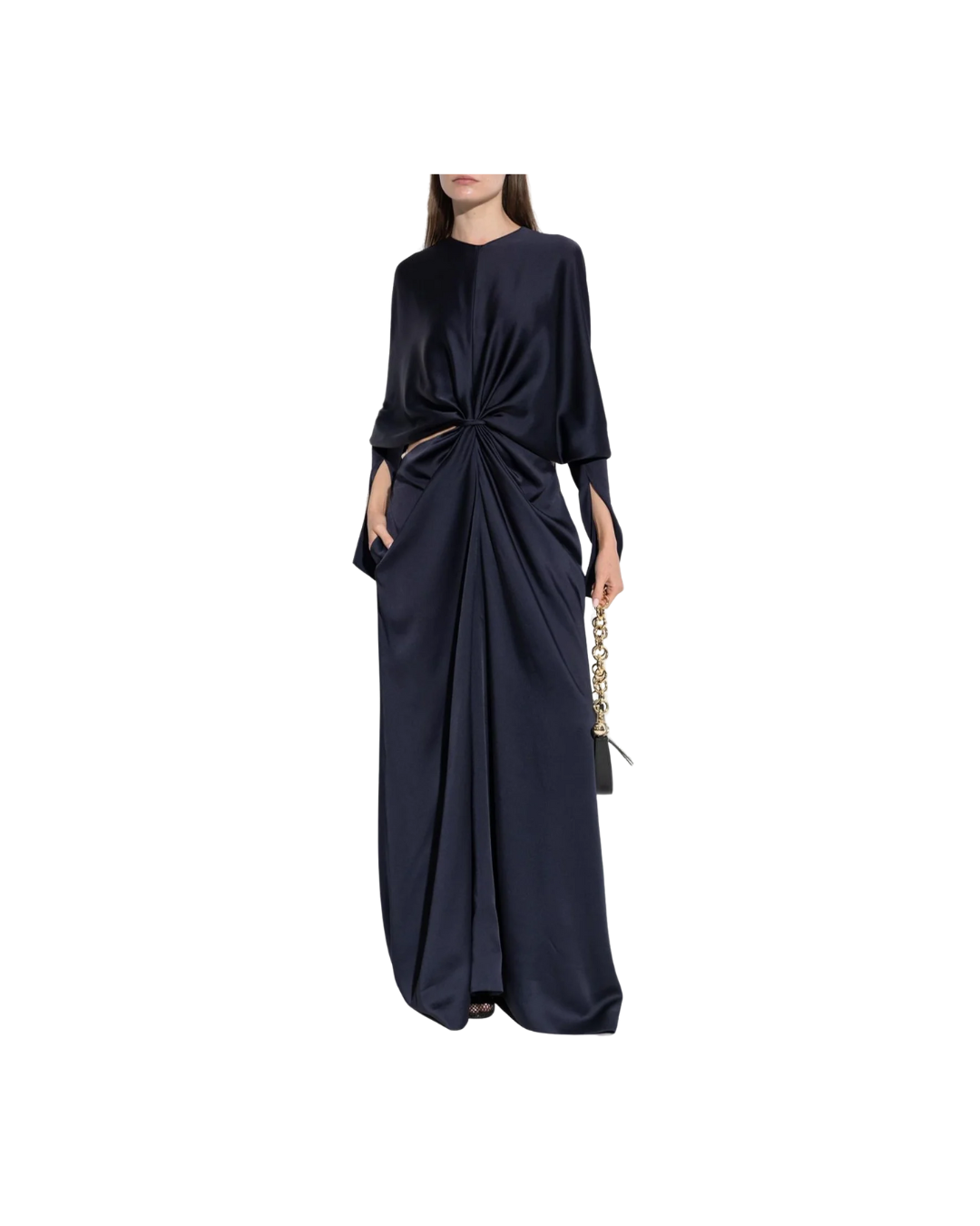 Satin Twist Gown Dress