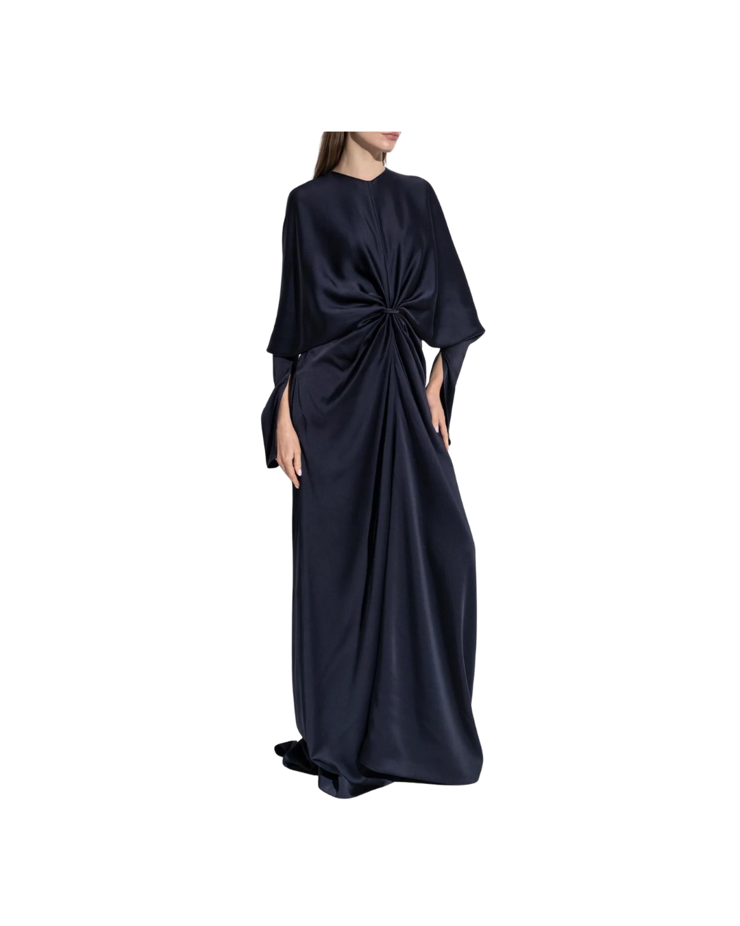 Satin Twist Gown Dress