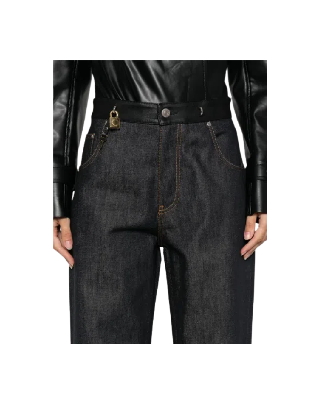 Raw Padlock Jeans