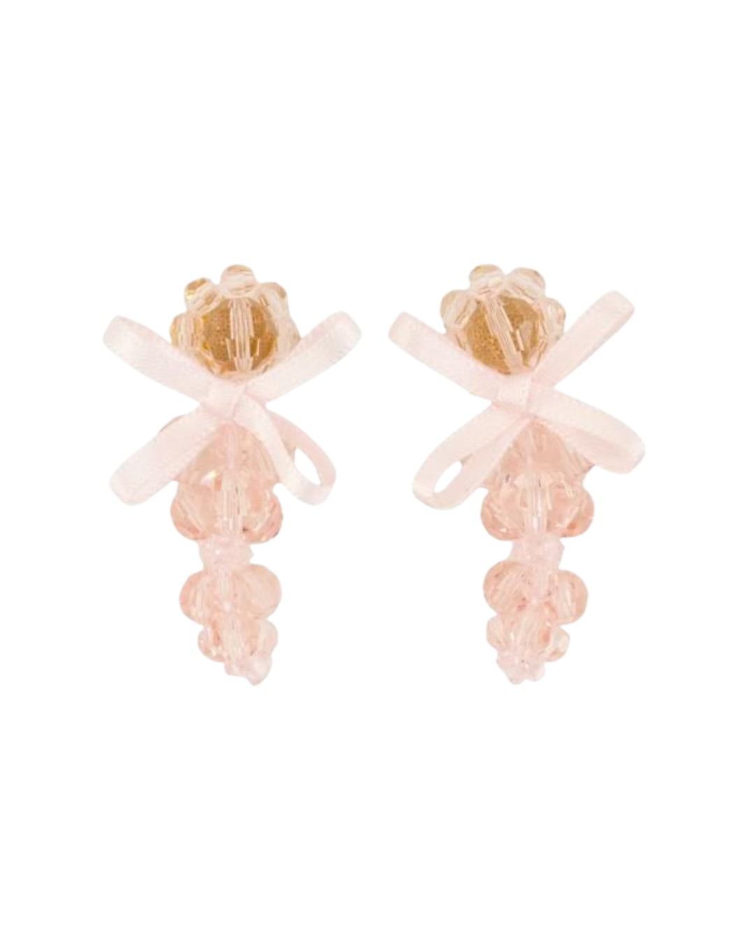 Petite Bow Detail Cluster Earrings