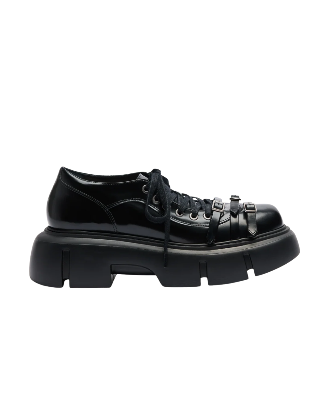 Low Platform Buckle Boot