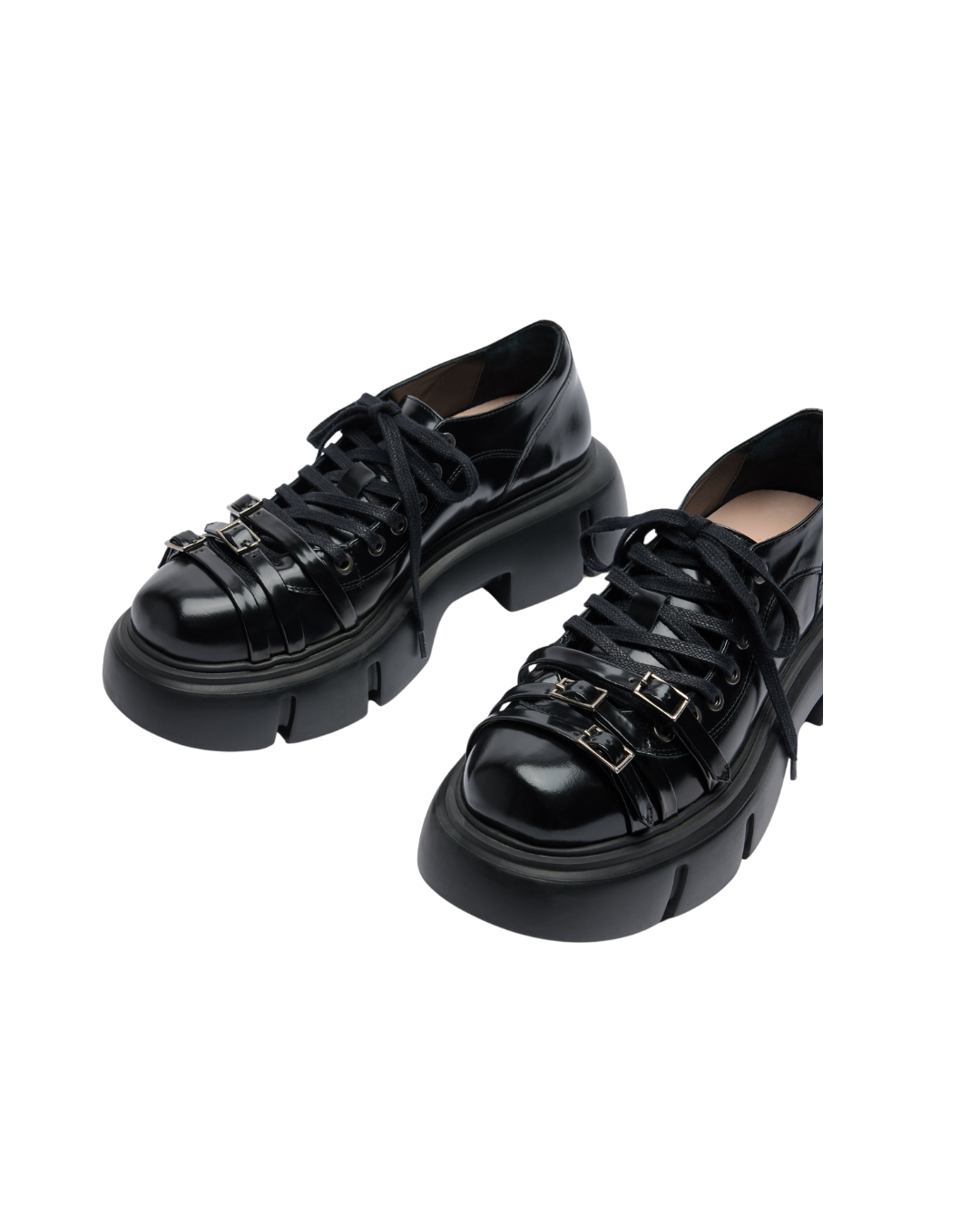 Low Platform Buckle Boot