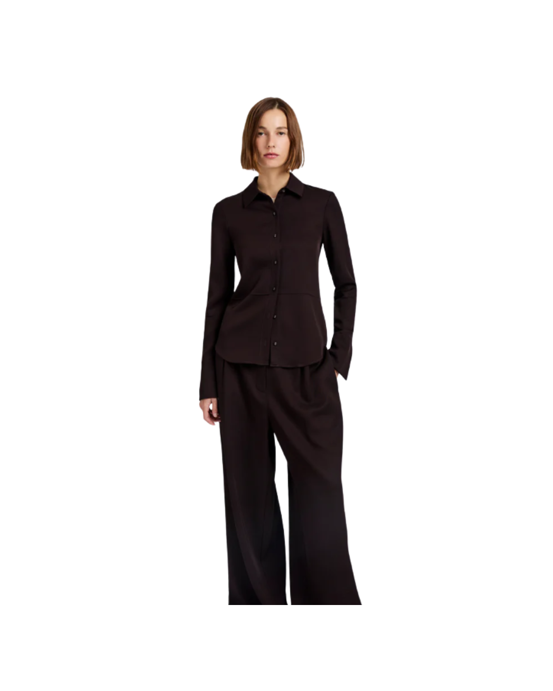 Maddi Shirt in Merino Wool Twill