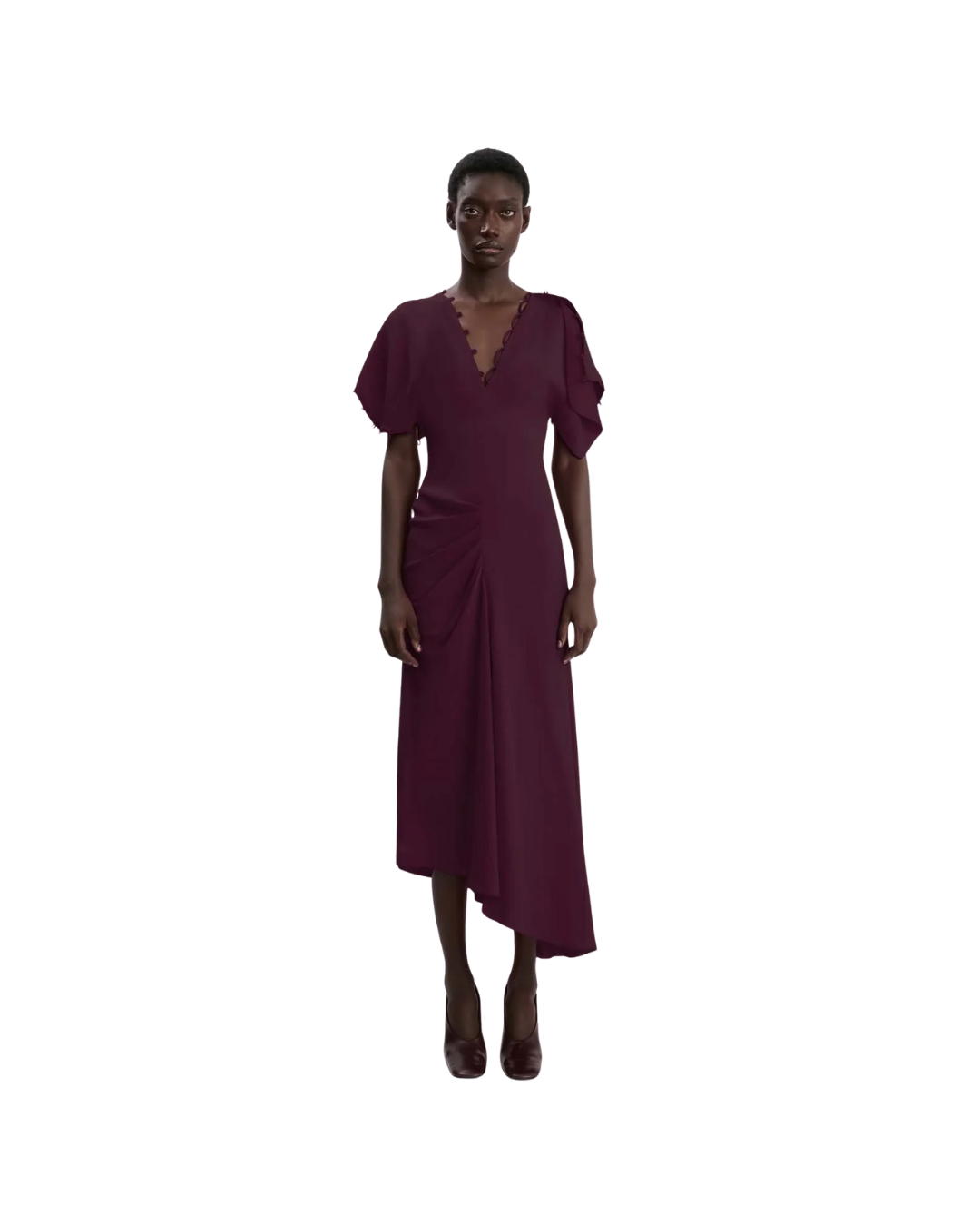 Draped Midi Dress