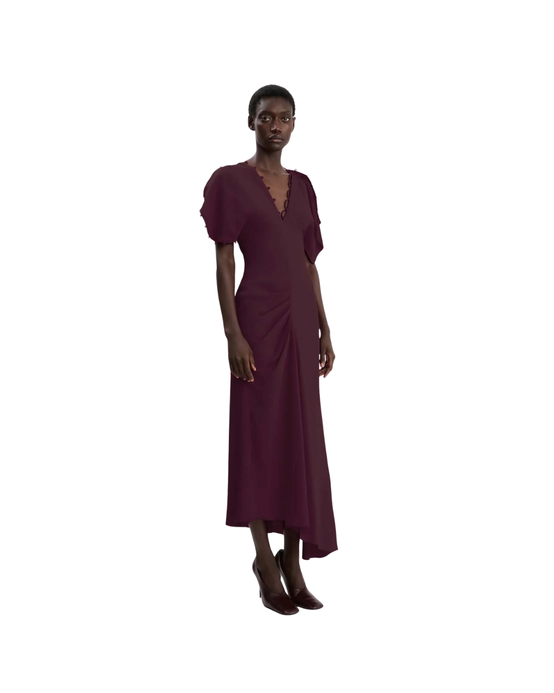 Draped Midi Dress