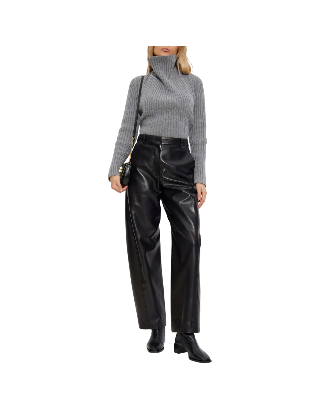 Draped Rib Jumper