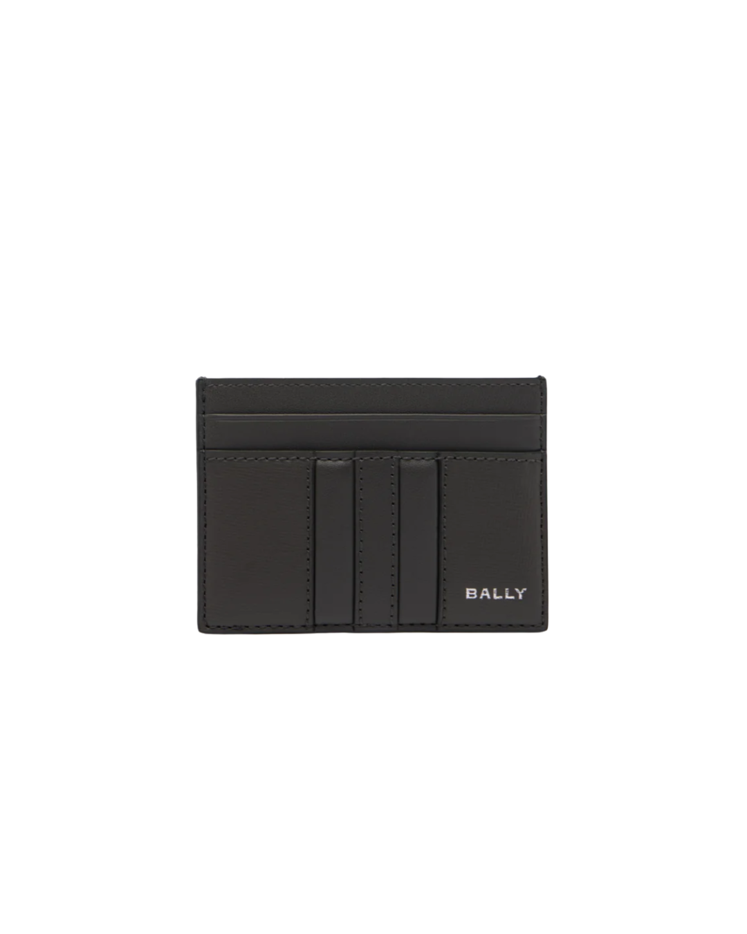 Mid Grey Mythos Card Holder in Leather
