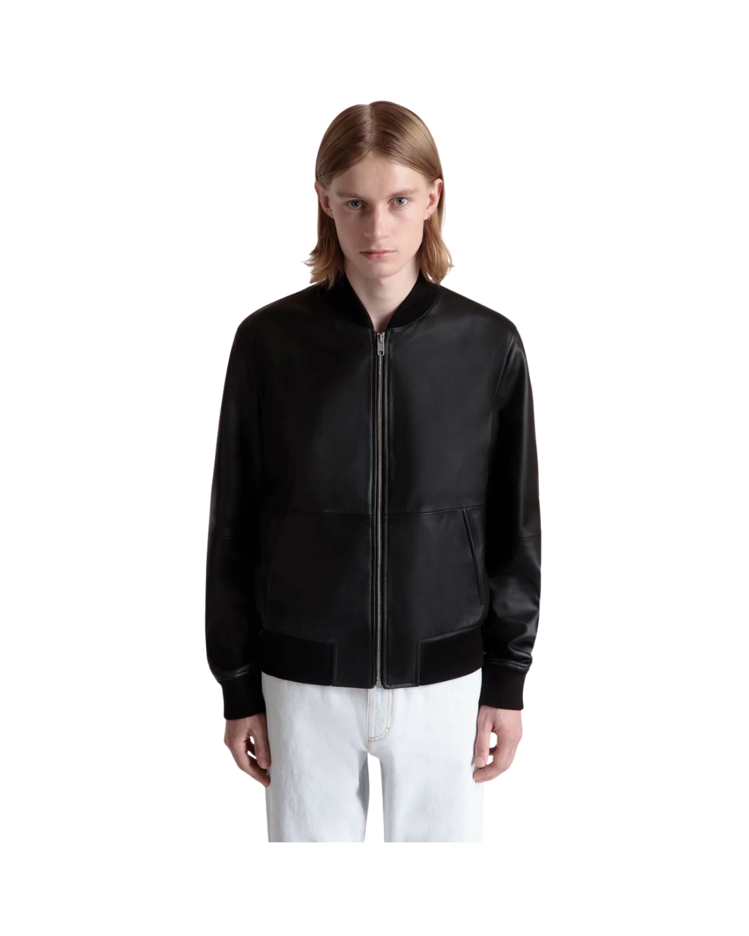 Bomber in Leather
