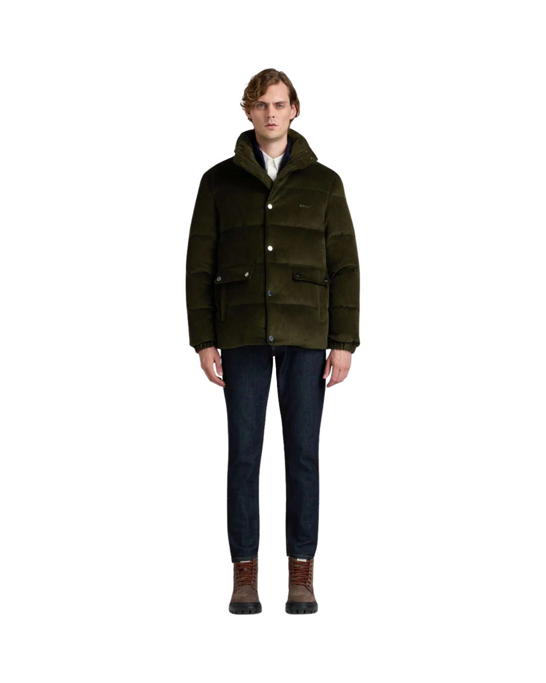 Puffer Jacket in Cotton Corduroy