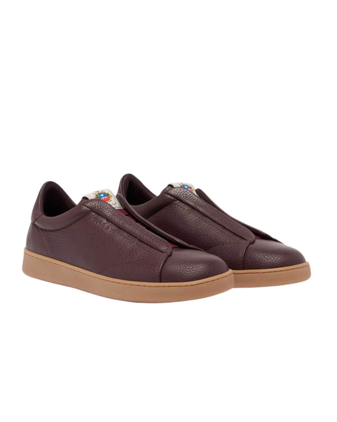 Retro Crest Sneaker in Bordeaux