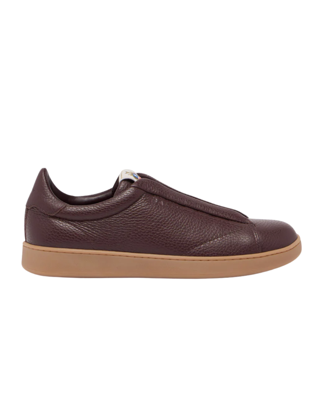 Retro Crest Sneaker in Bordeaux