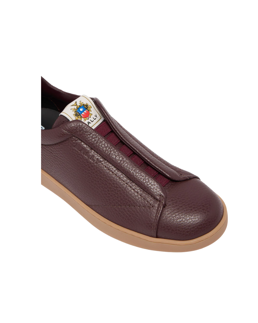 Retro Crest Sneaker in Bordeaux