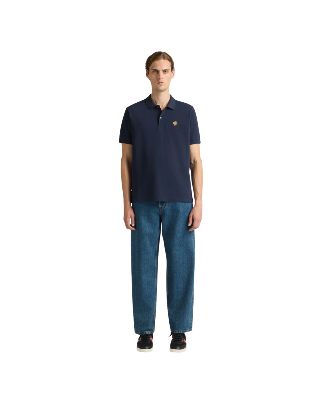Peacoat Polo Shirt in Cotton