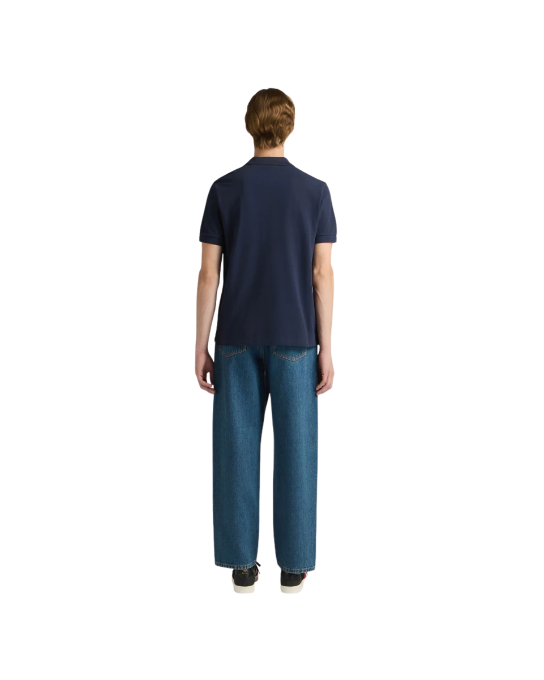 Peacoat Polo Shirt in Cotton