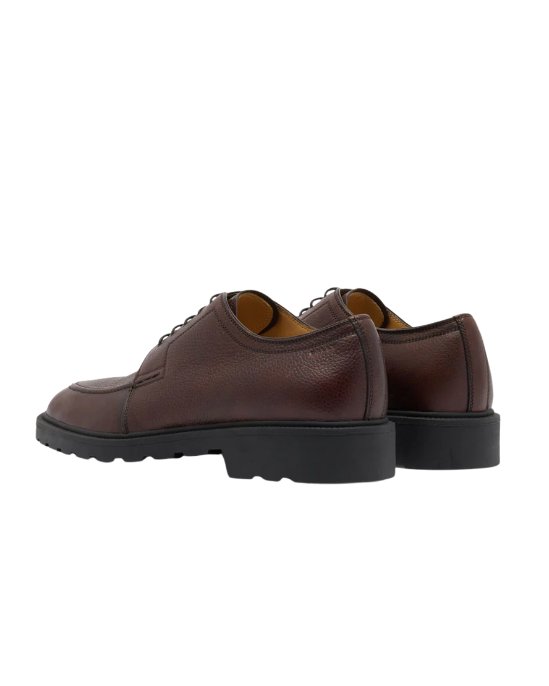 Eduard Derby in Grained Leather in Brownie