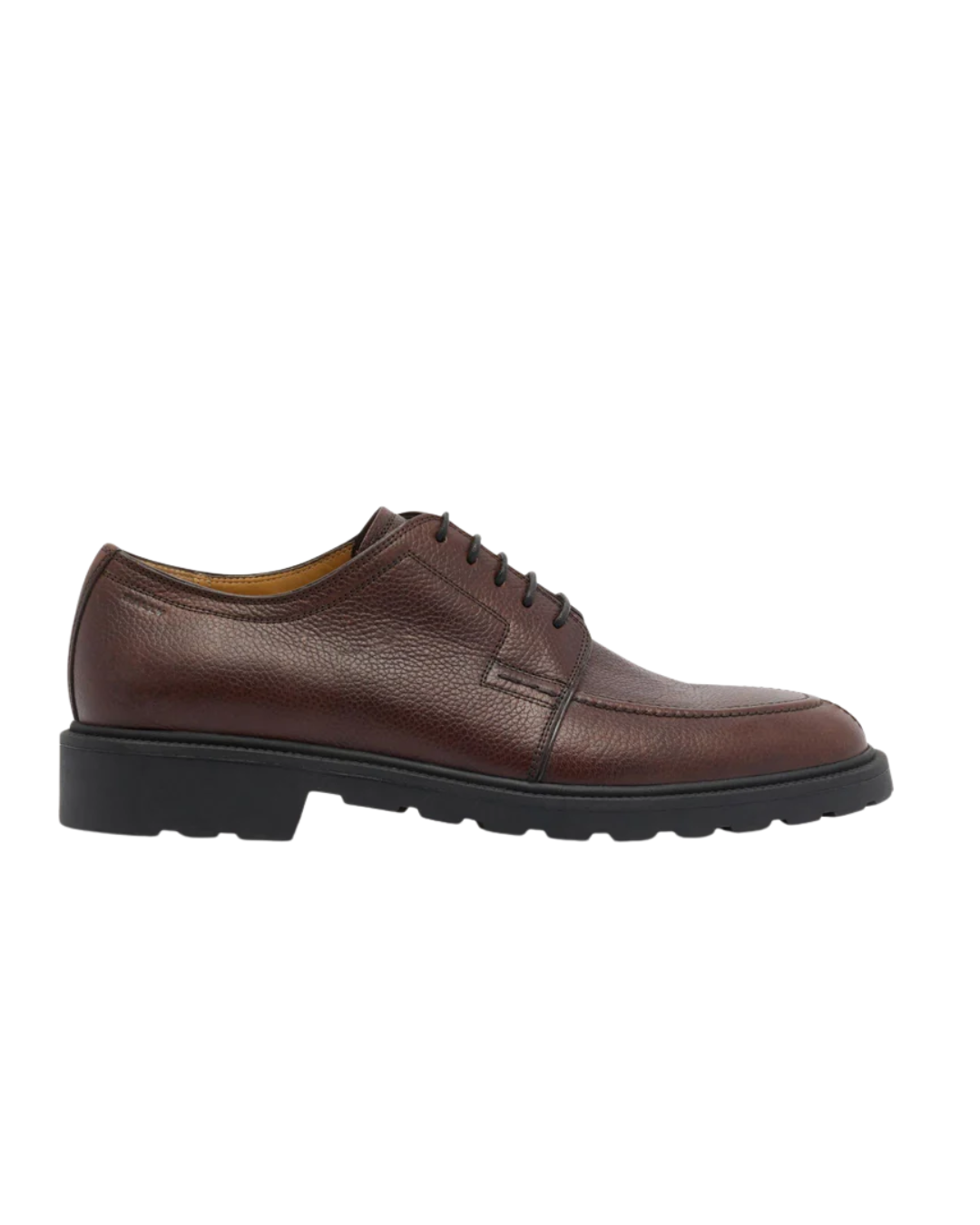 Eduard Derby in Grained Leather in Brownie