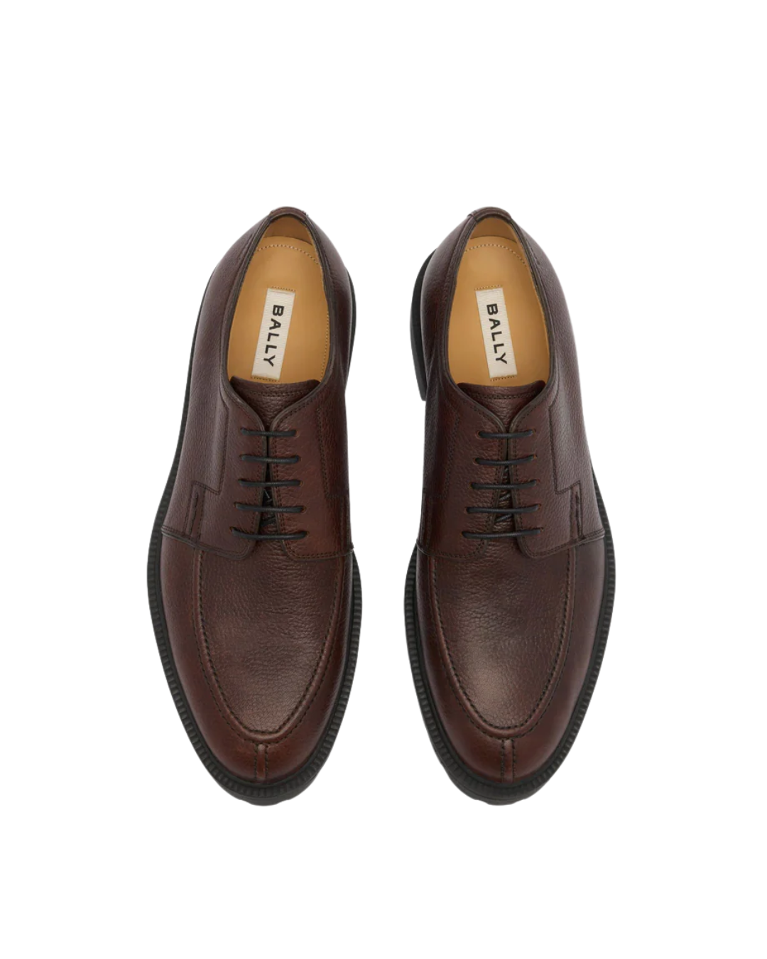 Eduard Derby in Grained Leather in Brownie