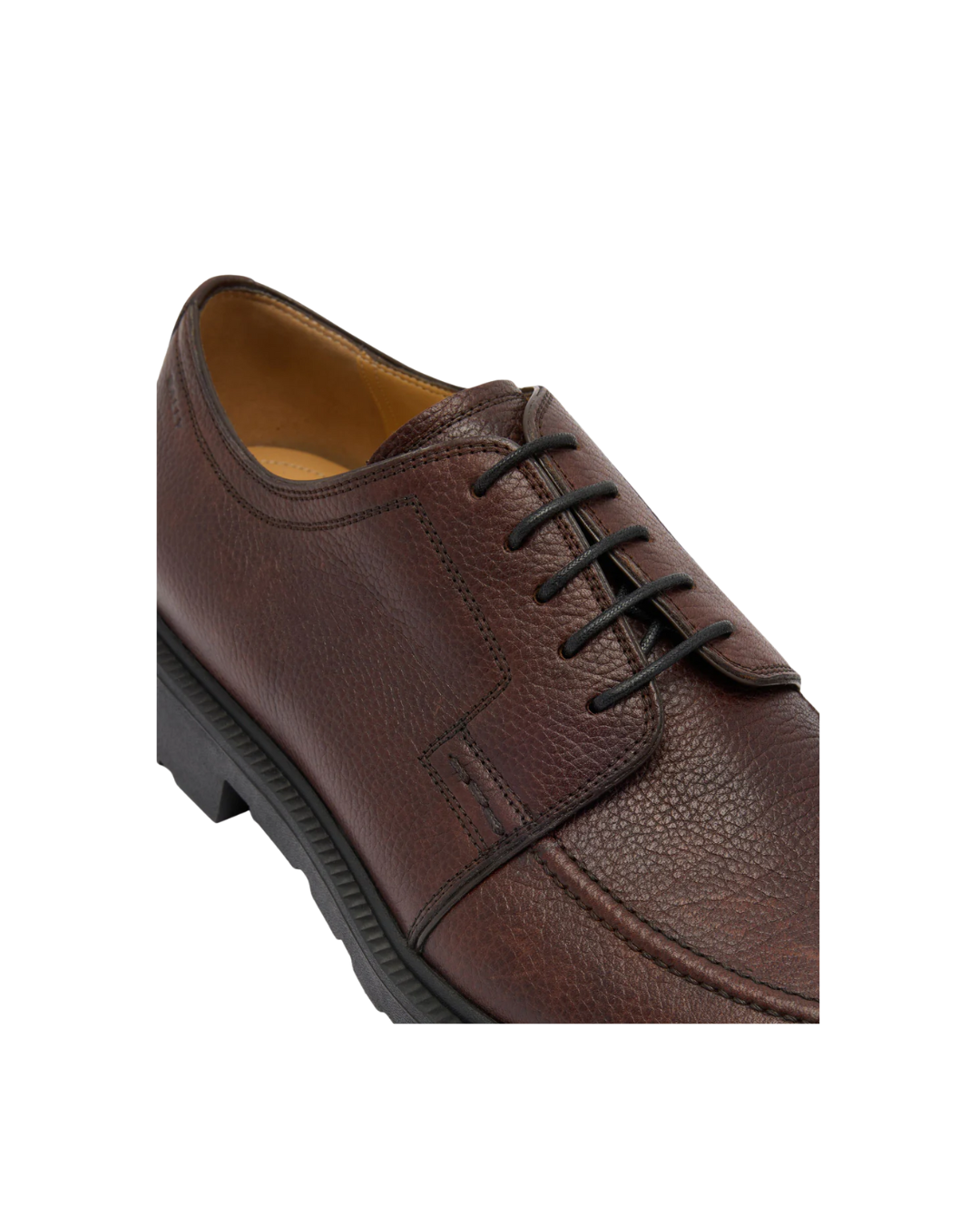Eduard Derby in Grained Leather in Brownie