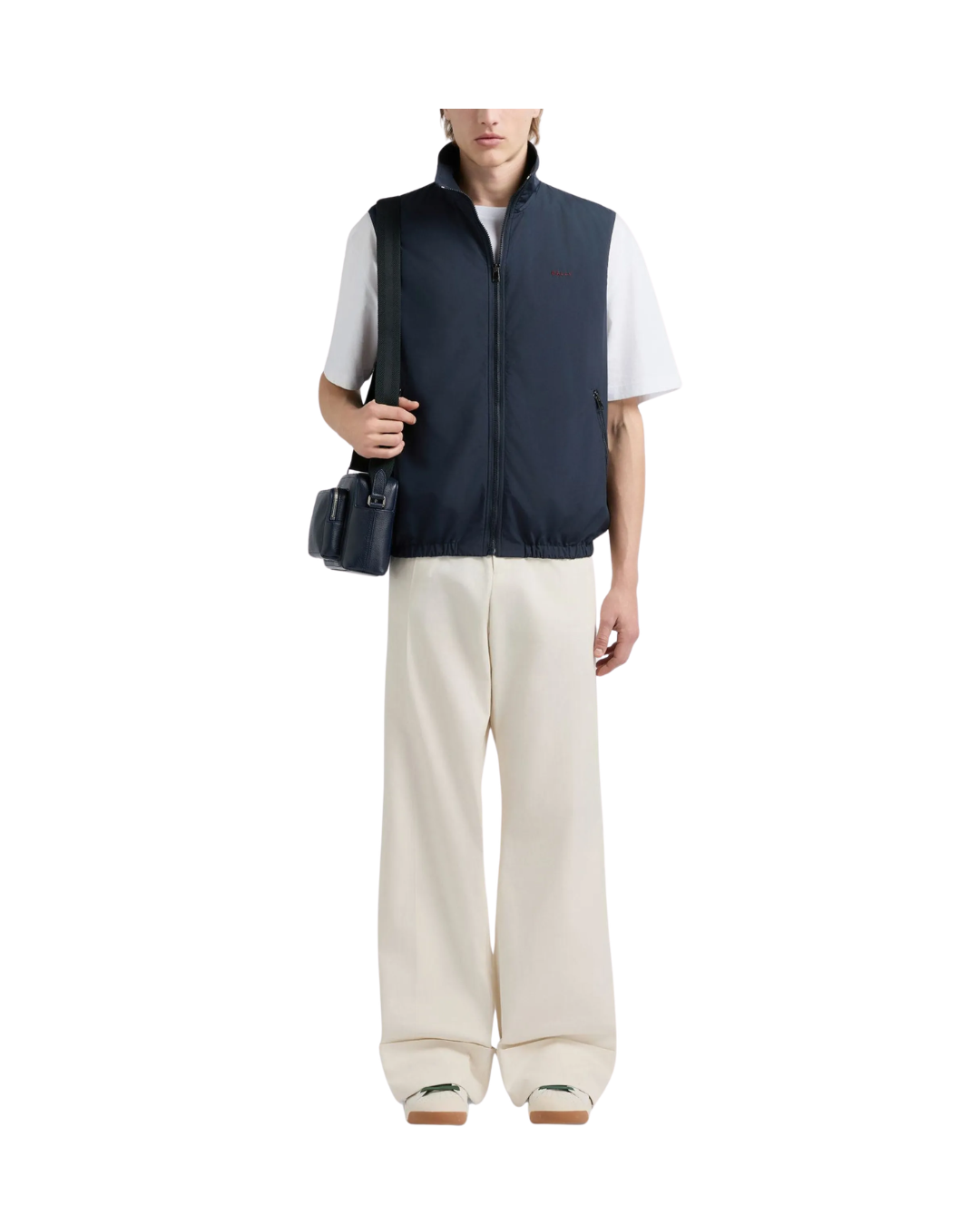 Logo-embroidered Elasticated-hem Vest