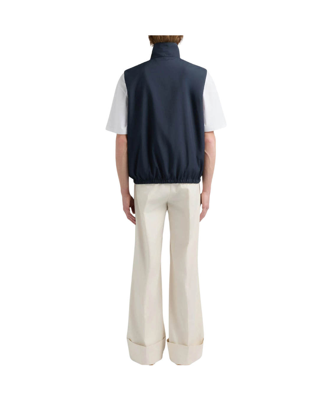 Logo-embroidered Elasticated-hem Vest
