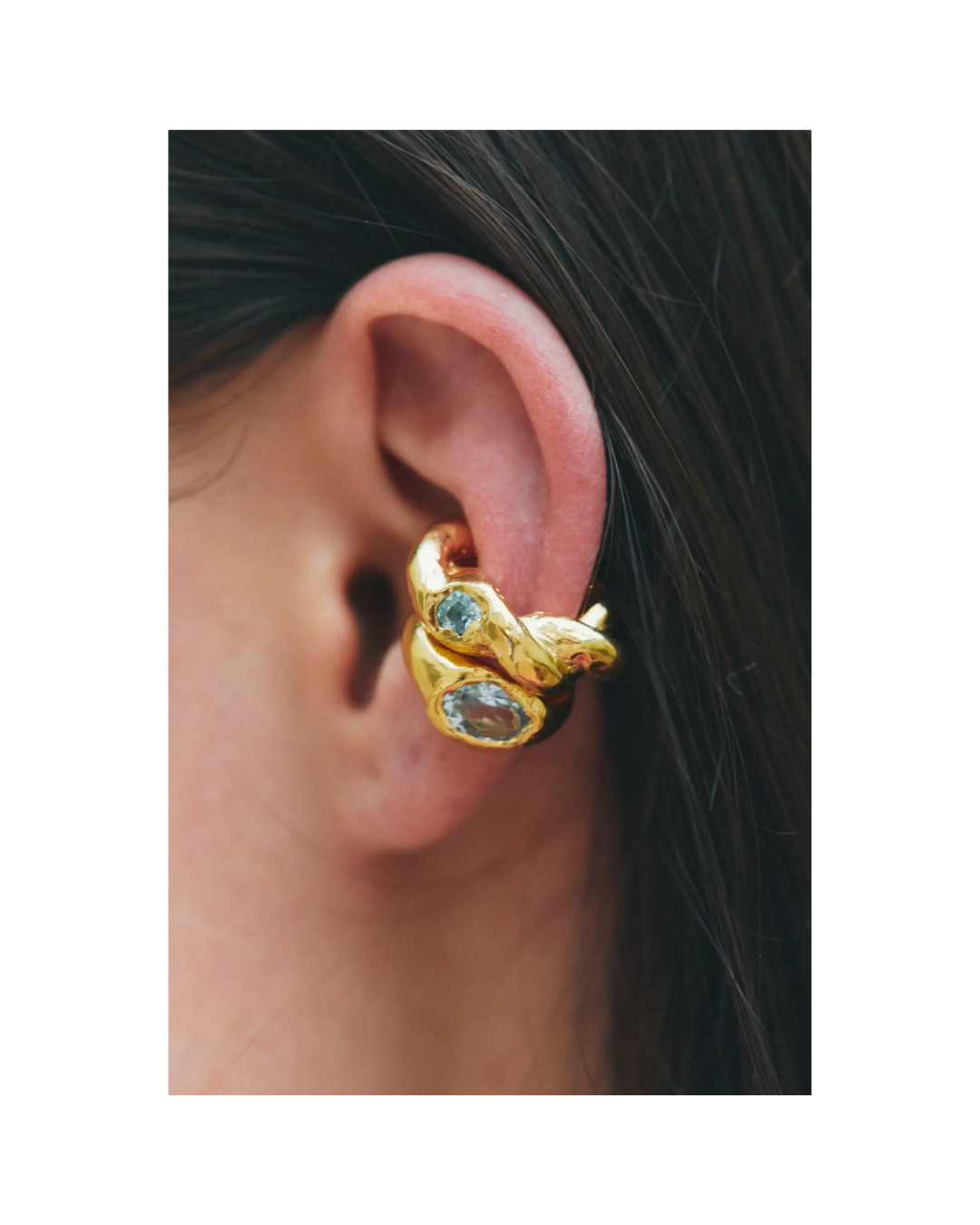 Faro Blue Ear Cuff