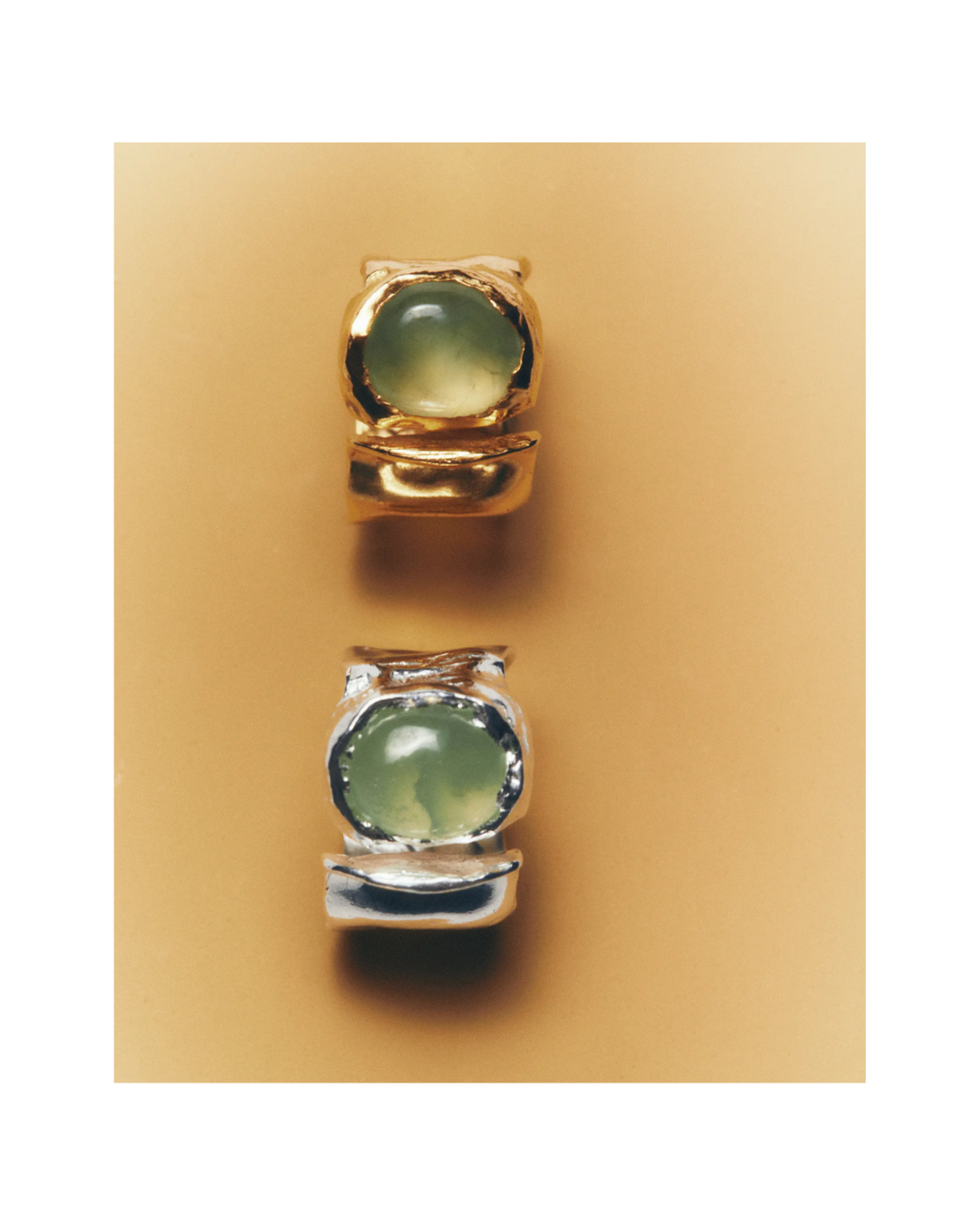 Uva Silver Green Ring