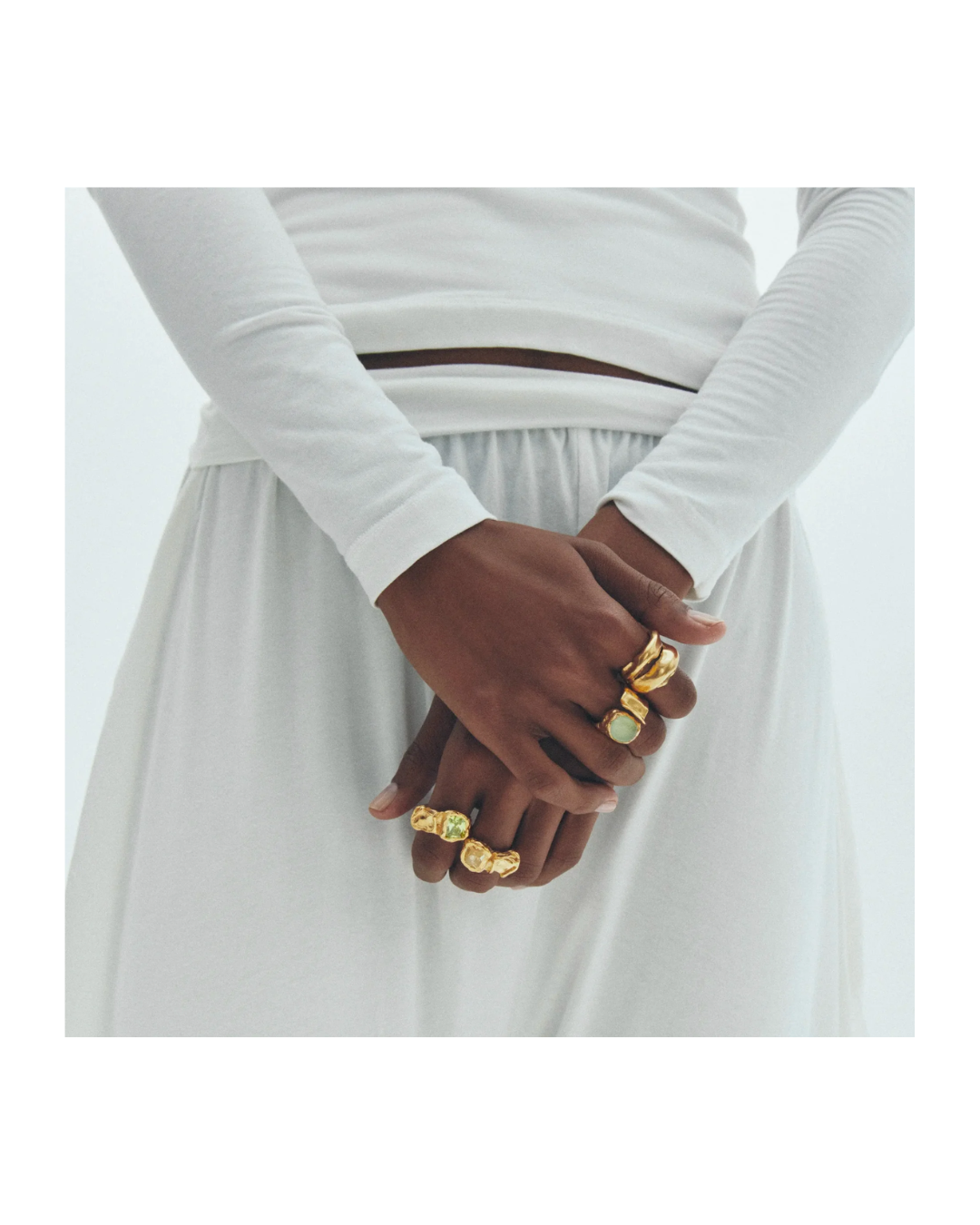 Uva Gold Green Ring