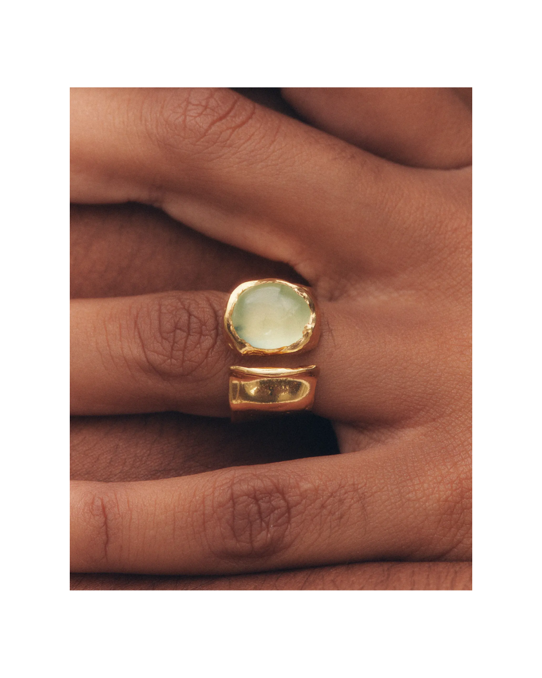 Uva Gold Green Ring