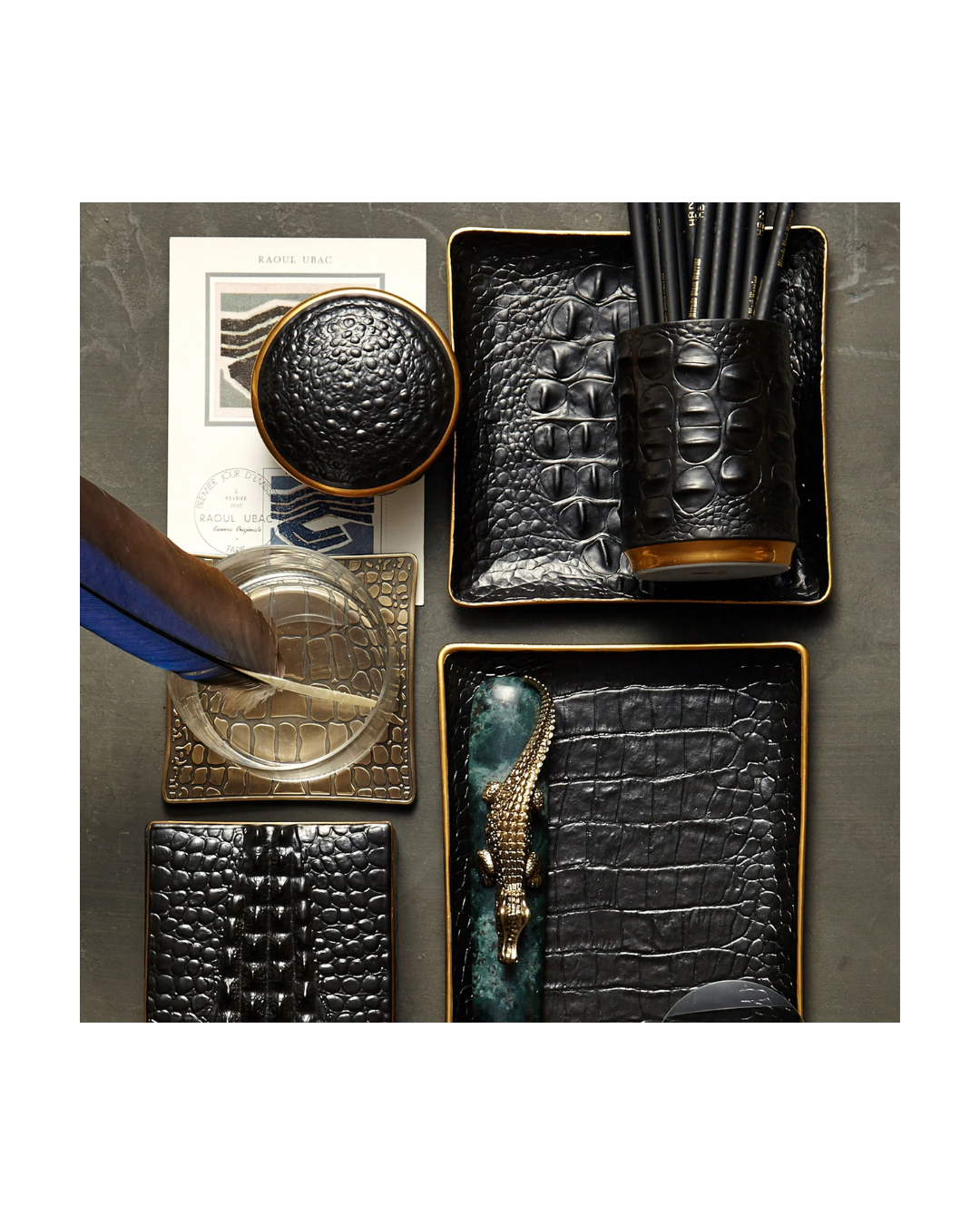 Crocodile Square Tray