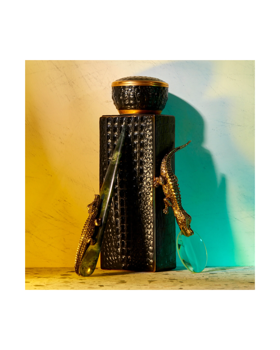 Crocodile Round Box
