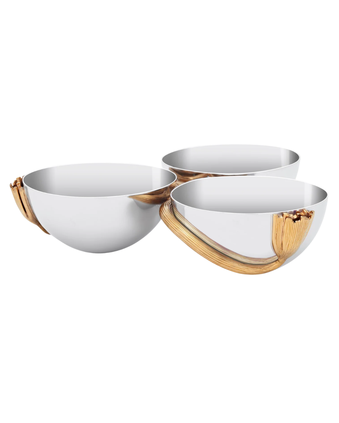 Deco Leaves Condiment Server - 3 Sections