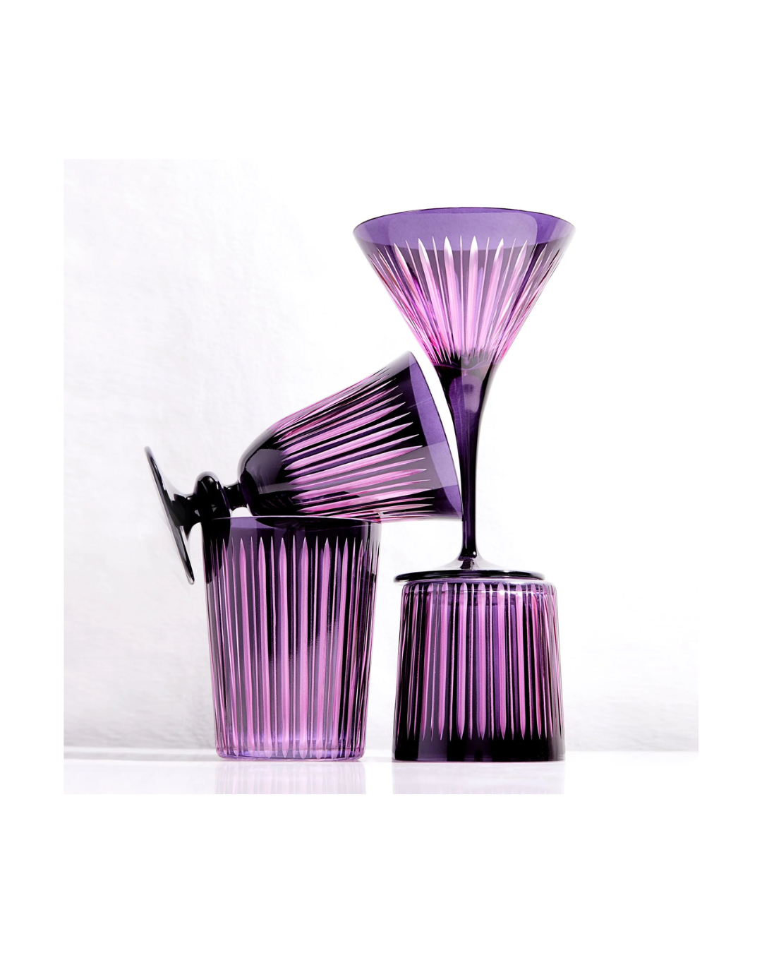 Prism Martini Glasses (Set of 4)