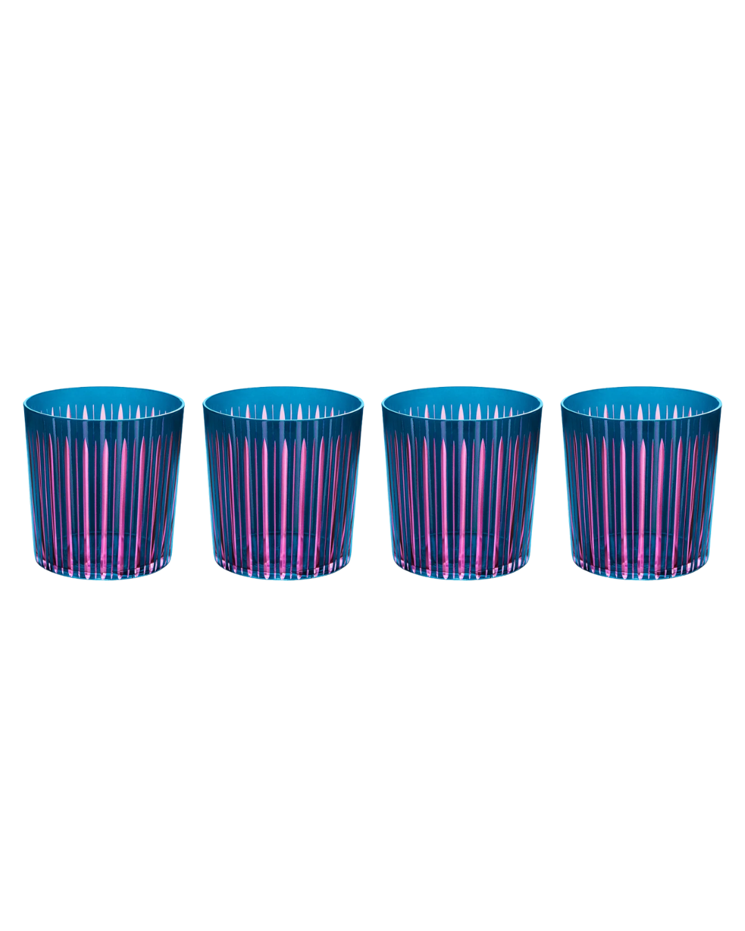 Prism Double Old Fashioned Glasses (Set of 4)