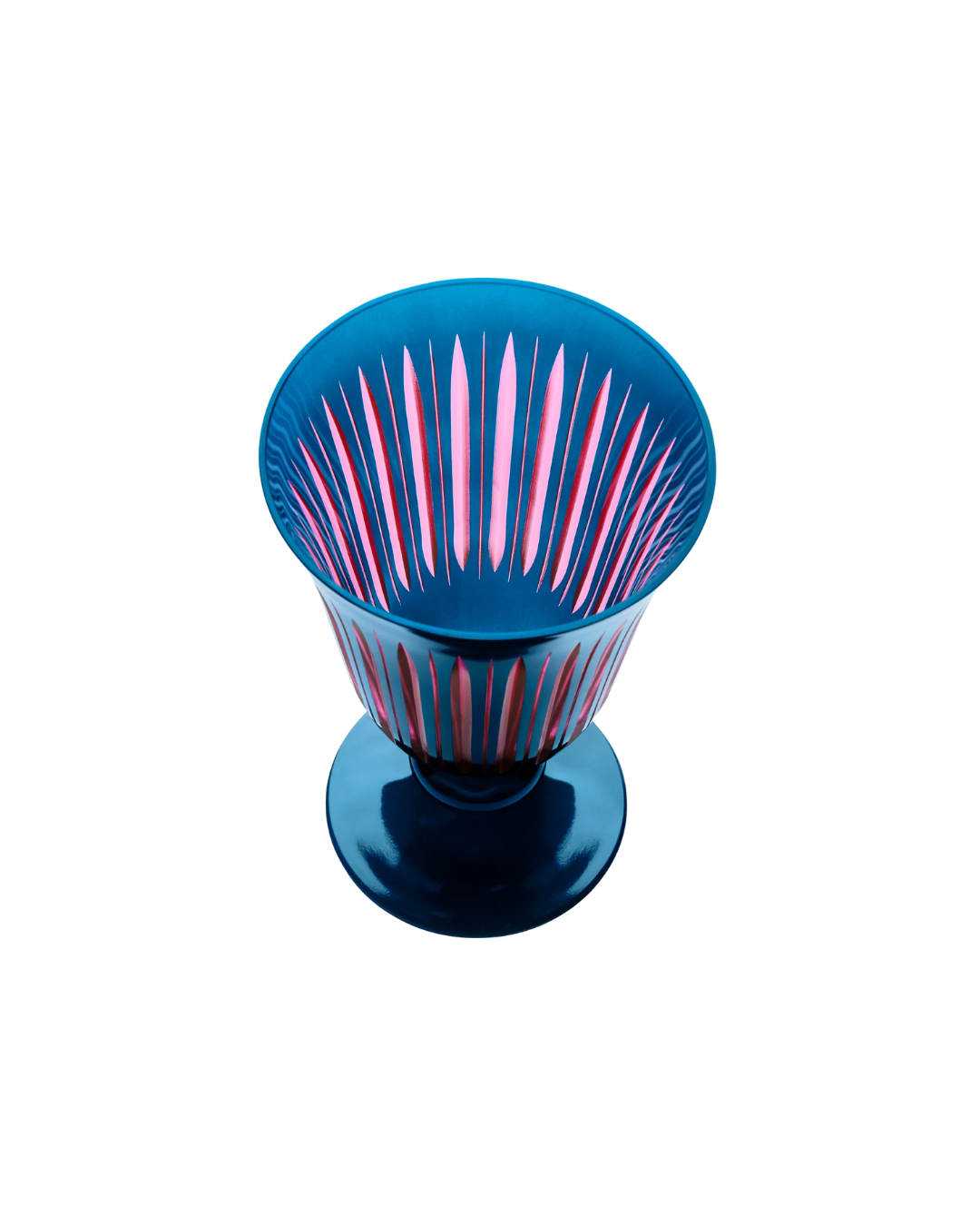Prism Wine Glasses - Blue (Set of 4)