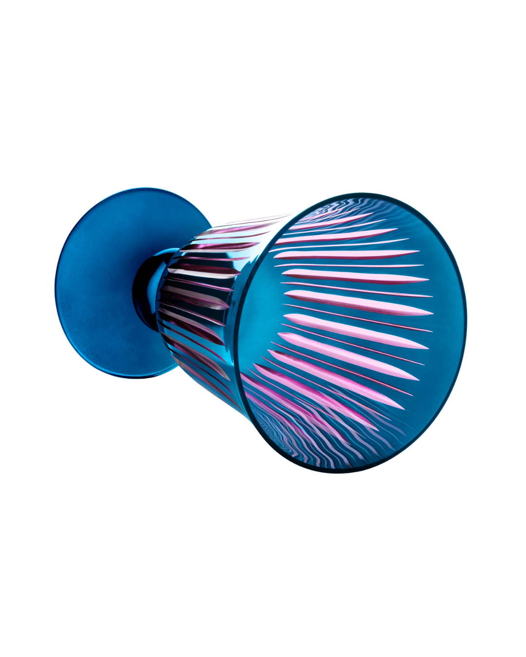 Prism Wine Glasses - Blue (Set of 4)