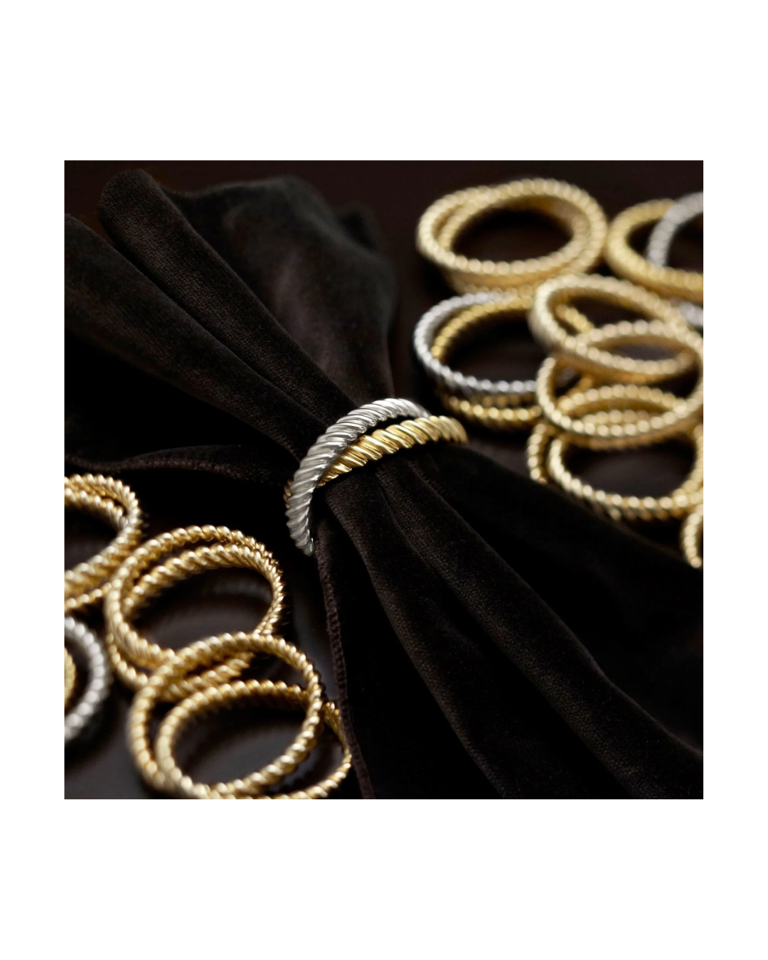 Deco Twist Napkin Jewels (Set of 4)