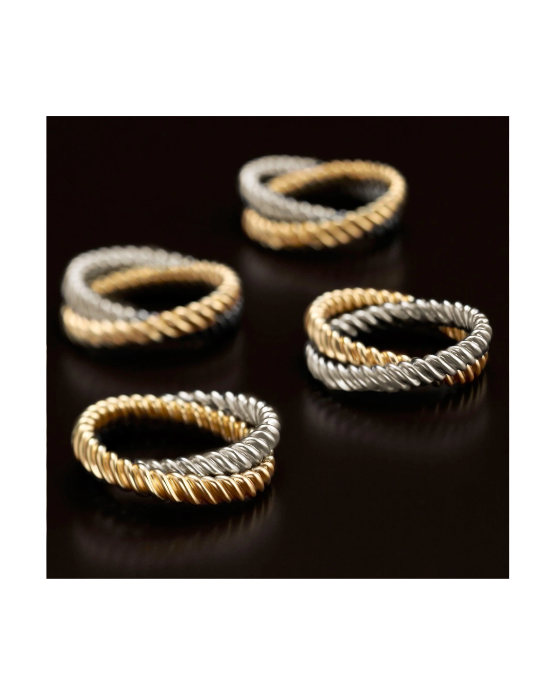 Deco Twist Napkin Jewels (Set of 4)