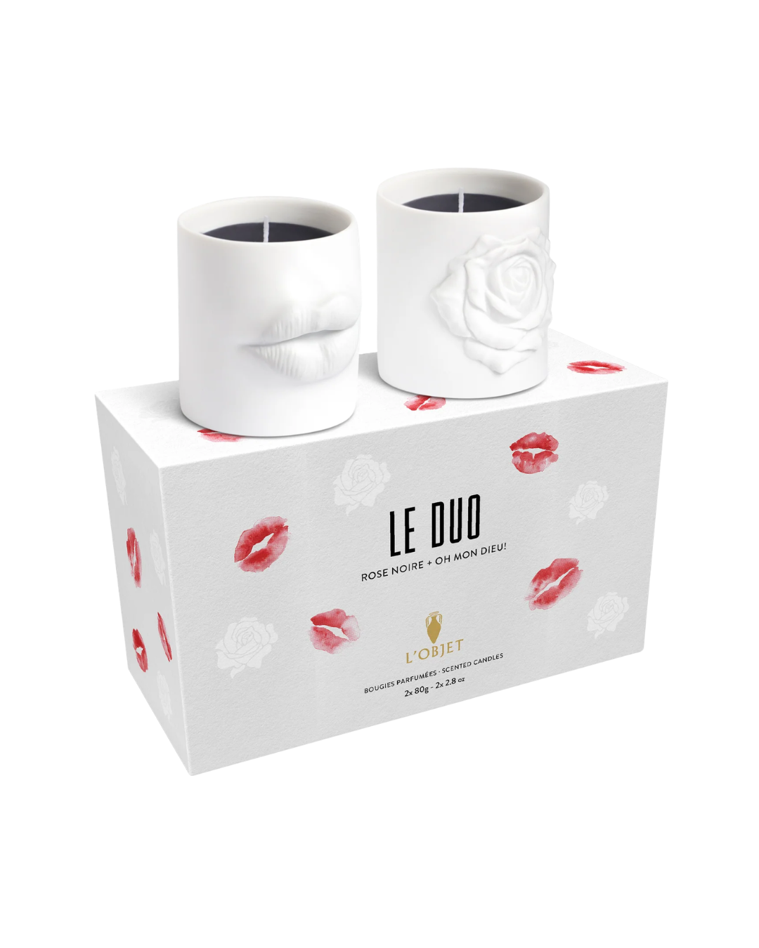 Le Duo - Oh Mon Dieu! + Rose Noire Candles - Small (Set of 2)