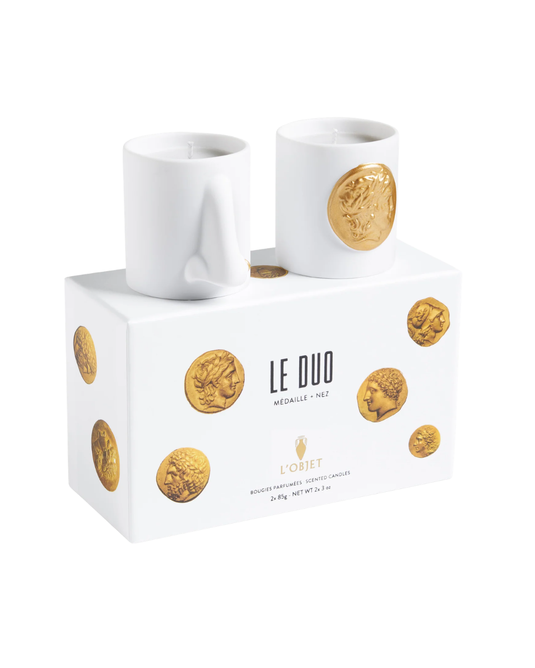 Le Duo - Médaille + Nez Candles - Small (Set of 2)