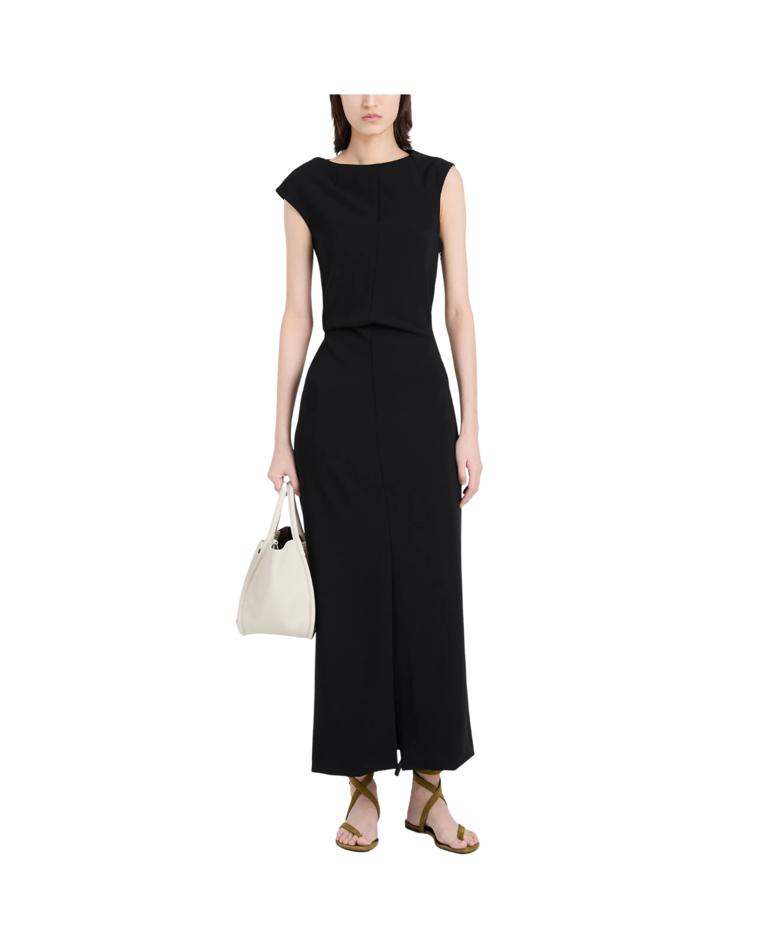 Damea Dress in Matte Double Crepe