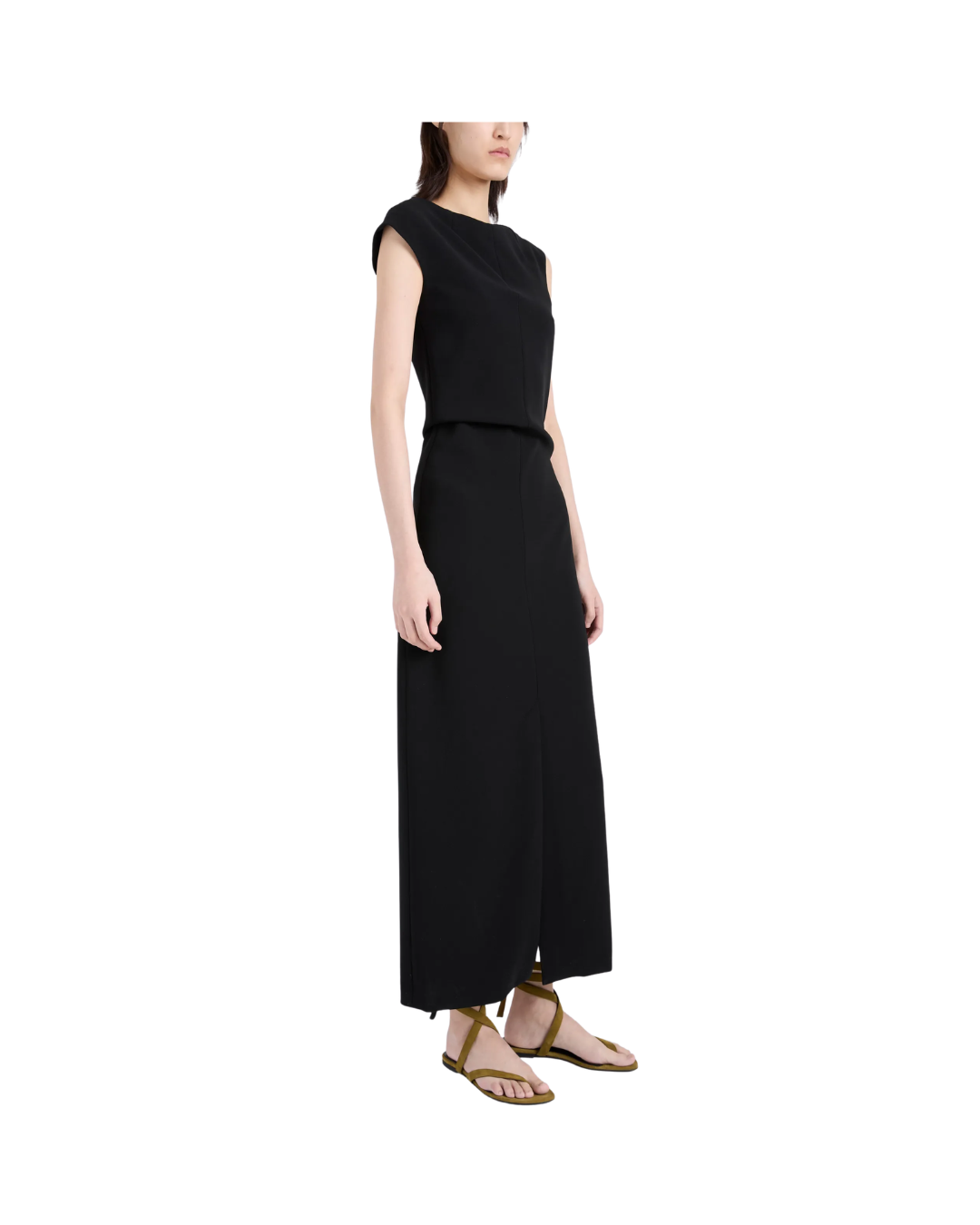Damea Dress in Matte Double Crepe