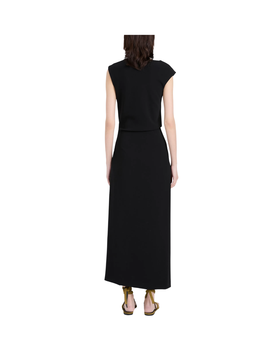 Damea Dress in Matte Double Crepe