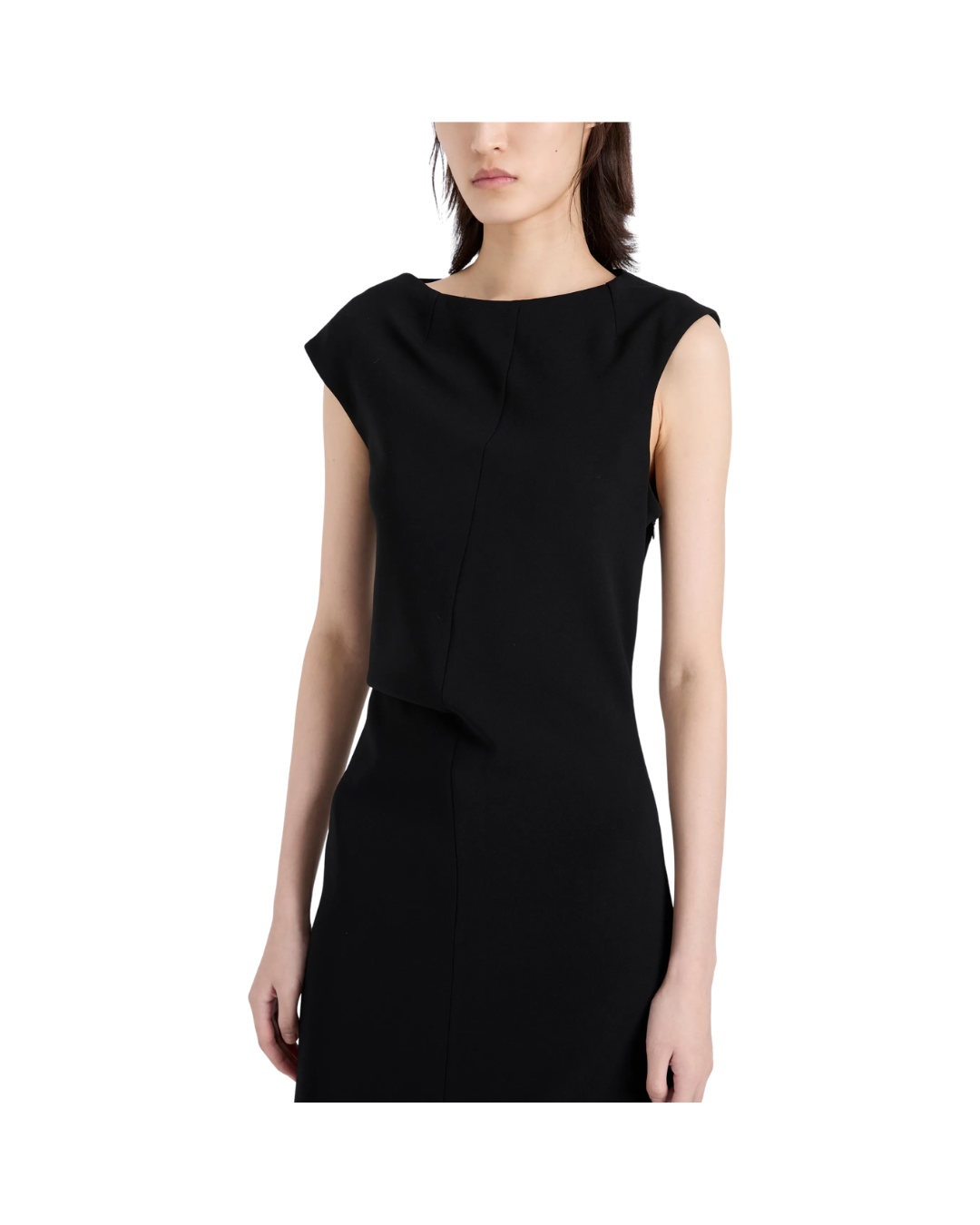 Damea Dress in Matte Double Crepe