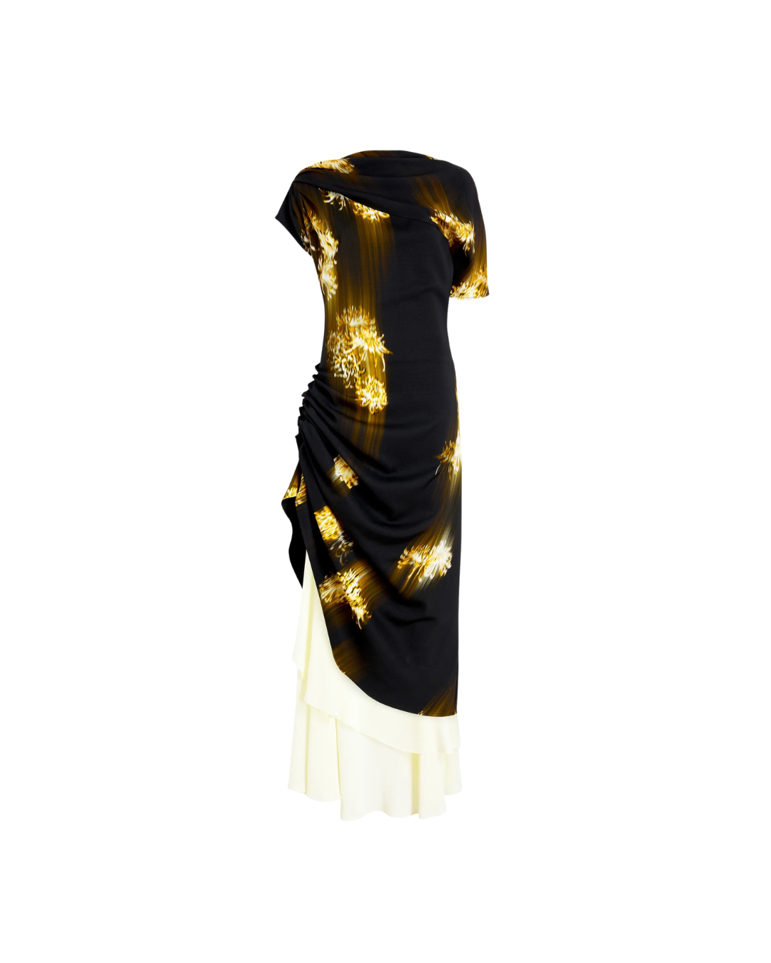 Antonella Dress in Printed Viscose Cady