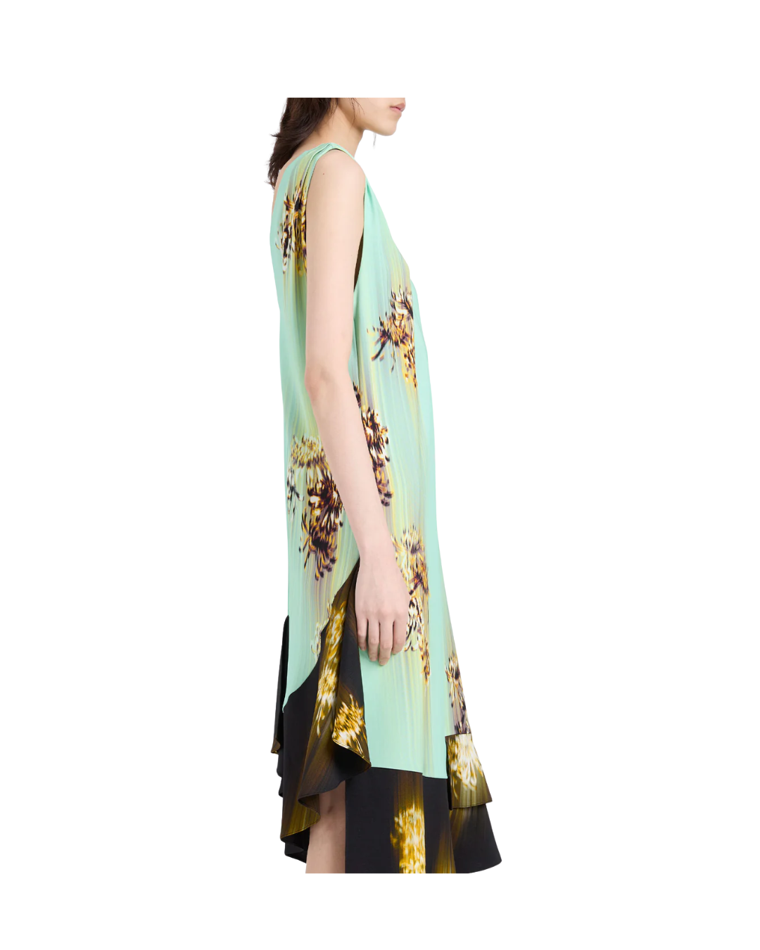 Rhetta Dress in Printed Viscose Cady